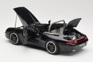 Porsche 911 993 Carrera Cabriolet Zwart Bburago 1:18 3090-M1 Metaal — afbeelding 5 van 8