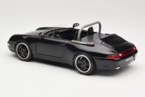 Porsche 911 993 Carrera Cabriolet Zwart Bburago 1:18 3090-M1 Metaal — afbeelding 7 van 8