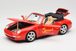 Porsche 911 993 Carrera Cabriolet Rood Bburago 1:18 3090 Metaal — afbeelding 2 van 8