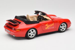 Porsche 911 993 Carrera Cabriolet Rood Bburago 1:18 3090 Metaal — afbeelding 3 van 8