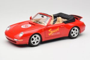 Porsche 911 993 Carrera Cabriolet Rood Bburago 1:18 3090 Metaal