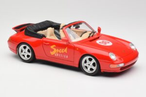 Porsche 911 993 Carrera Cabriolet Rood Bburago 1:18 3090 Metaal — afbeelding 6 van 8