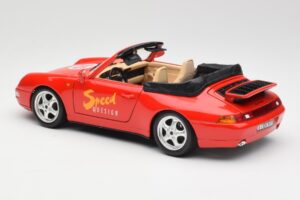 Porsche 911 993 Carrera Cabriolet Rood Bburago 1:18 3090 Metaal — afbeelding 7 van 8