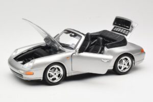 Porsche 911 993 Carrera Cabriolet Zilver Bburago 1:18 18-12039 Metaal — afbeelding 2 van 8