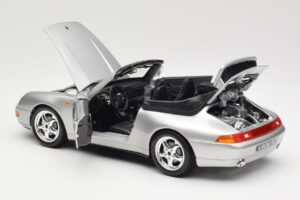 Porsche 911 993 Carrera Cabriolet Zilver Bburago 1:18 18-12039 Metaal — afbeelding 5 van 8
