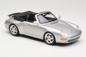 Porsche 911 993 Carrera Cabriolet Zilver Bburago 1:18 18-12039 Metaal — afbeelding 6 van 8