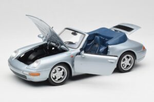 Porsche 911 993 Carrera Cabriolet Zilver Maisto 1:18 100299-M1 Metaal — afbeelding 2 van 8