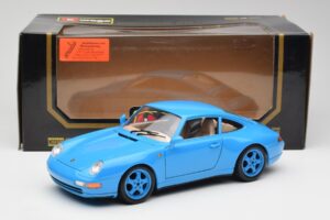Porsche 911 993 Carrera Blauw Bburago 1:18 3060 Metaal — afbeelding 8 van 8