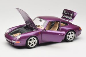 Porsche 911 993 Carrera Paars Bburago 1:18 3060-M2 Metaal — afbeelding 2 van 8