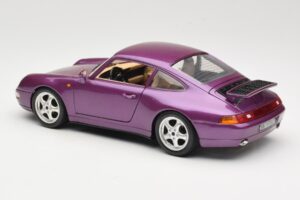 Porsche 911 993 Carrera Paars Bburago 1:18 3060-M2 Metaal — afbeelding 7 van 8