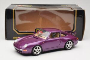 Porsche 911 993 Carrera Paars Bburago 1:18 3060-M2 Metaal — afbeelding 8 van 8