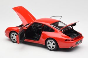 Porsche 911 993 Carrera Rood AUTOart 1:18 78132 Metaal — afbeelding 5 van 8
