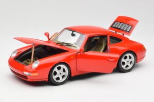 Porsche 911 993 Carrera Rood Bburago 1:18 3050 Metaal — afbeelding 2 van 8