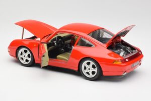 Porsche 911 993 Carrera Rood Bburago 1:18 3050 Metaal — afbeelding 5 van 8