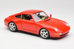 Porsche 911 993 Carrera Rood Bburago 1:18 3050 Metaal — afbeelding 6 van 8