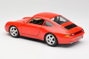 Porsche 911 993 Carrera Rood Bburago 1:18 3050 Metaal — afbeelding 7 van 8