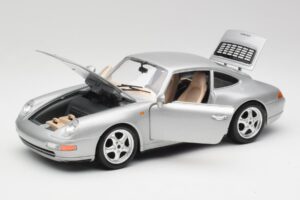 Porsche 911 993 Carrera Zilver Bburago 1:18 3050-M1 Metaal — afbeelding 8 van 8