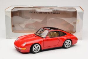 Porsche 911 993 Carrera Targa Rood UT Models 1:18 27821 Metaal — afbeelding 8 van 8