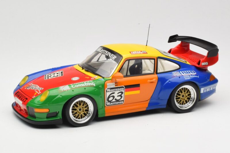 Porsche 911 993 GT2 #63 H. Muller / T. Trunk IMSA 1998 UT Models 1:18 39812 Metaal