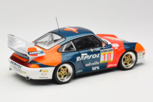 Porsche 911 993 GT2 #10 de Orleans / Saldana BPR Global GT Series 1996 UT Models 1:18 39632 Metaal — afbeelding 3 van 8