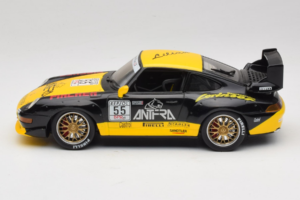 Porsche 911 993 GT2 #55 Zwart & Geel Anson 1:18 30325-W Metaal — afbeelding 3 van 6