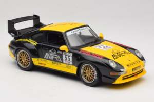 Porsche 911 993 GT2 #55 Zwart & Geel Anson 1:18 30325-W Metaal — afbeelding 4 van 6