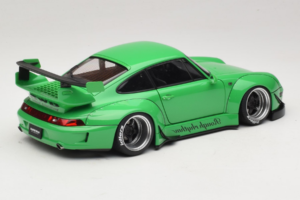 Porsche 911 993 RWB Groen Gun Grey Wheels AUTOart 1:18 78151 Composiet — afbeelding 3 van 8