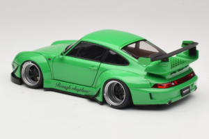Porsche 911 993 RWB Groen Gun Grey Wheels AUTOart 1:18 78151 Composiet — afbeelding 7 van 8