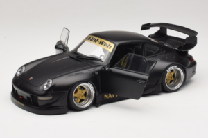 Porsche 911 993 RWB Matt Black With Gold Wheels AUTOart 1:18 78154 Composiet — afbeelding 2 van 8
