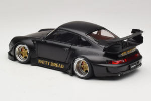 Porsche 911 993 RWB Matt Black With Gold Wheels AUTOart 1:18 78154 Composiet — afbeelding 7 van 8