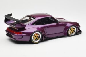 Porsche 911 993 RWB Paars GT Spirit 1:18 GT727 Hars — afbeelding 2 van 6