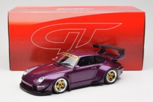 Porsche 911 993 RWB Paars GT Spirit 1:18 GT727 Hars — afbeelding 6 van 6