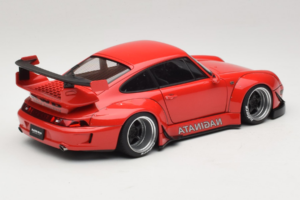 Porsche 911 993 RWB Rood Gun Grey Wheels AUTOart 1:18 78153 Composiet — afbeelding 3 van 8