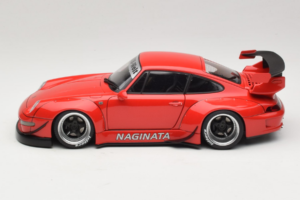Porsche 911 993 RWB Rood Gun Grey Wheels AUTOart 1:18 78153 Composiet — afbeelding 4 van 8