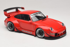 Porsche 911 993 RWB Rood Gun Grey Wheels AUTOart 1:18 78153 Composiet — afbeelding 6 van 8