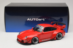 Porsche 911 993 RWB Rood Gun Grey Wheels AUTOart 1:18 78153 Composiet — afbeelding 8 van 8