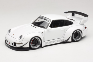 Porsche 911 993 RWB Wit Gun Grey Wheels AUTOart 1:18 78150 Composiet