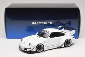 Porsche 911 993 RWB Wit Gun Grey Wheels AUTOart 1:18 78150 Composiet — afbeelding 8 van 8