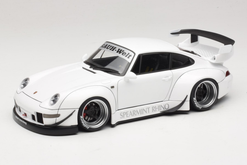 Porsche 911 993 RWB Wit Gun Grey Wheels AUTOart 1:18 78150 Composiet