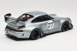 Porsche 911 993 RWB Yuiitsumuni Zilver GT Spirit 1:18 GT522 Hars — afbeelding 2 van 6