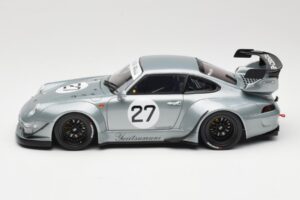 Porsche 911 993 RWB Yuiitsumuni Zilver GT Spirit 1:18 GT522 Hars — afbeelding 3 van 6