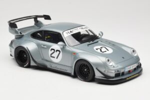 Porsche 911 993 RWB Yuiitsumuni Zilver GT Spirit 1:18 GT522 Hars — afbeelding 4 van 6