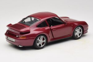 Porsche 911 993 Turbo Rood Anson 1:18 30320-W Metaal — afbeelding 3 van 8