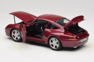 Porsche 911 993 Turbo Rood Anson 1:18 30320-W Metaal — afbeelding 5 van 8