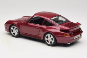 Porsche 911 993 Turbo Rood Anson 1:18 30320-W Metaal — afbeelding 7 van 8