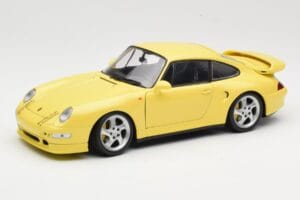 Porsche 911 993 Turbo S Geel UT Models 1:18 27836 Metaal