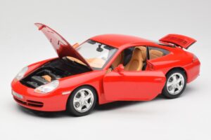 Porsche 911 996 Carrera 4 Rood Bburago 1:18 30085 Metaal — afbeelding 2 van 8