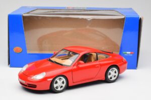 Porsche 911 996 Carrera 4 Rood Bburago 1:18 30085 Metaal — afbeelding 8 van 8