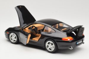 Porsche 911 996 Carrera Zwart Bburago 1:18 3385-M2 Metaal — afbeelding 5 van 8