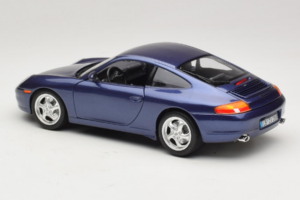 Porsche 911 996 Carrera Blauw Bburago 1:18 WAP02100897 Metaal — afbeelding 7 van 8